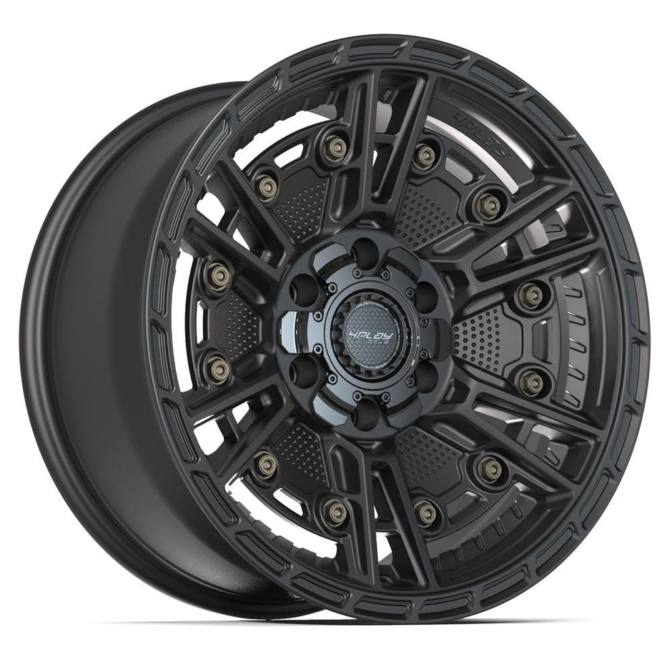 4PLAY Sport2.0 4PS01 18x9 6x135mm & 6x139.7 -6et in Satin Black  - 4PS01-18090-6D55-6B1