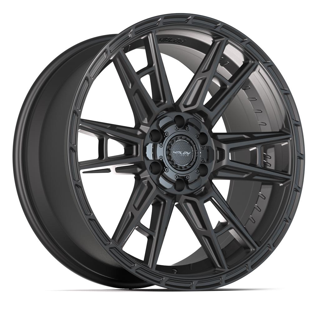 4PLAY Sport2.0 4PS20 22x10 6x135mm & 6x139.7 +24et in Satin Black  - 4PS20-22100-6D55-24B1