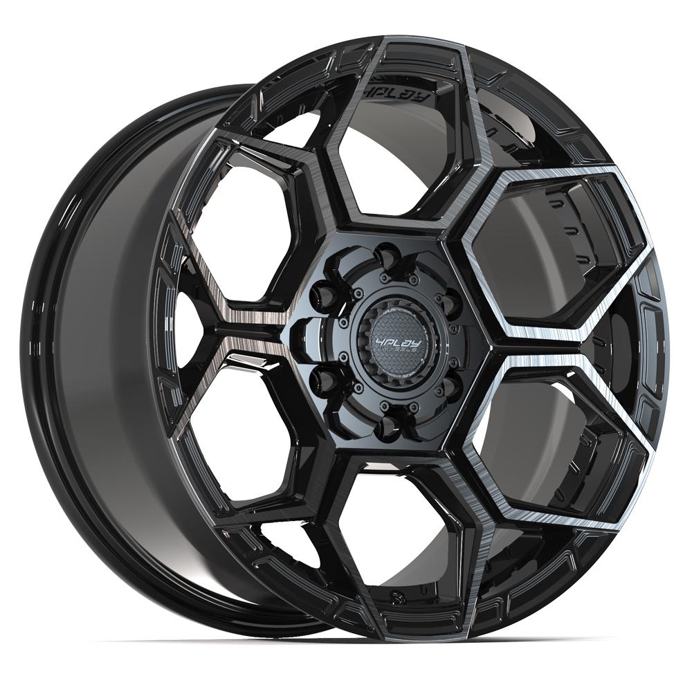 4PLAY Sport2.0 4PS26 18x9 6x135mm & 6x139.7 +18et in Brushed Black  - 4PS26-18090-6D55-18BBT