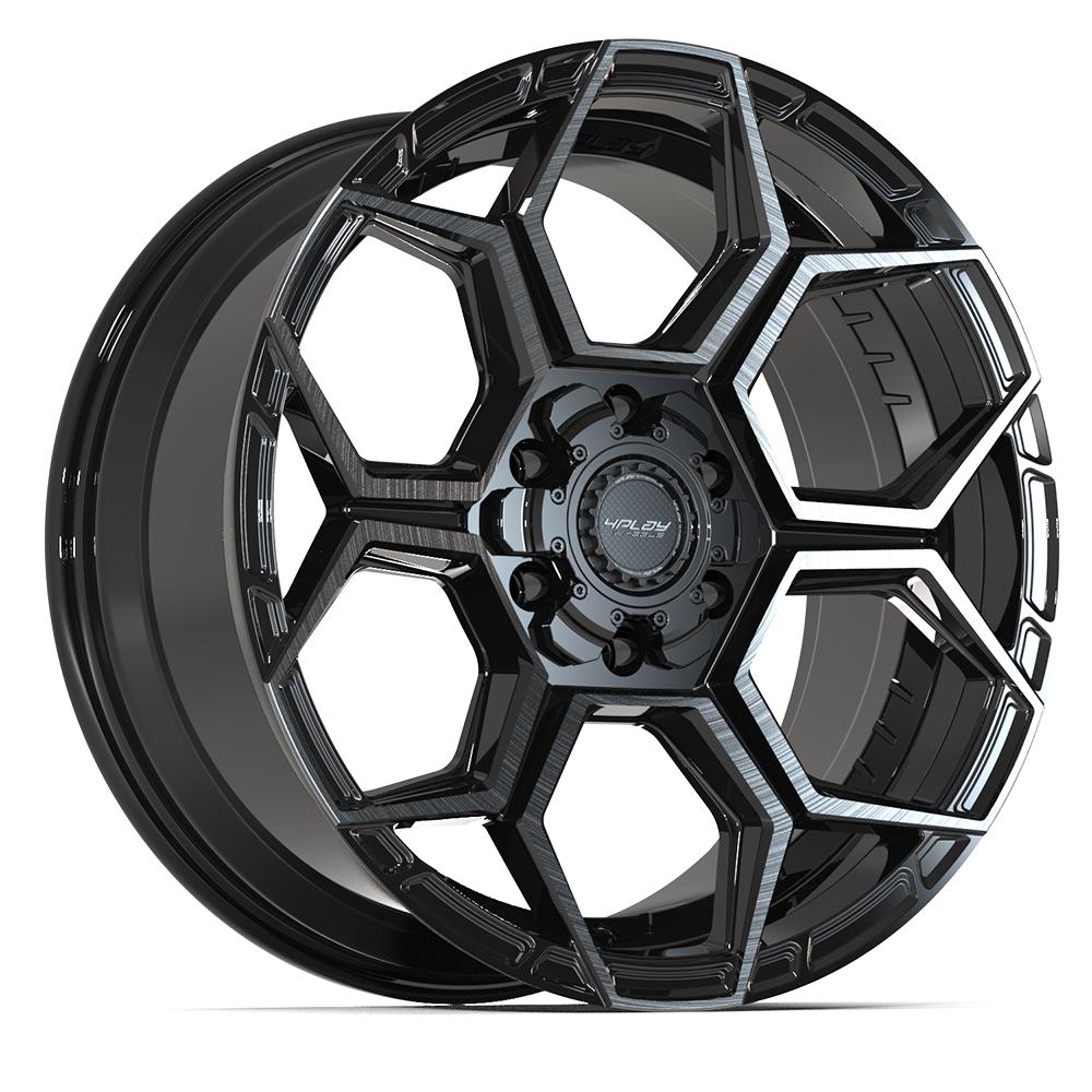 4PLAY Sport2.0 4PS26 20x9 6x135mm & 6x139.7 +18et in Brushed Black  - 4PS26-20090-6D55-18BBT