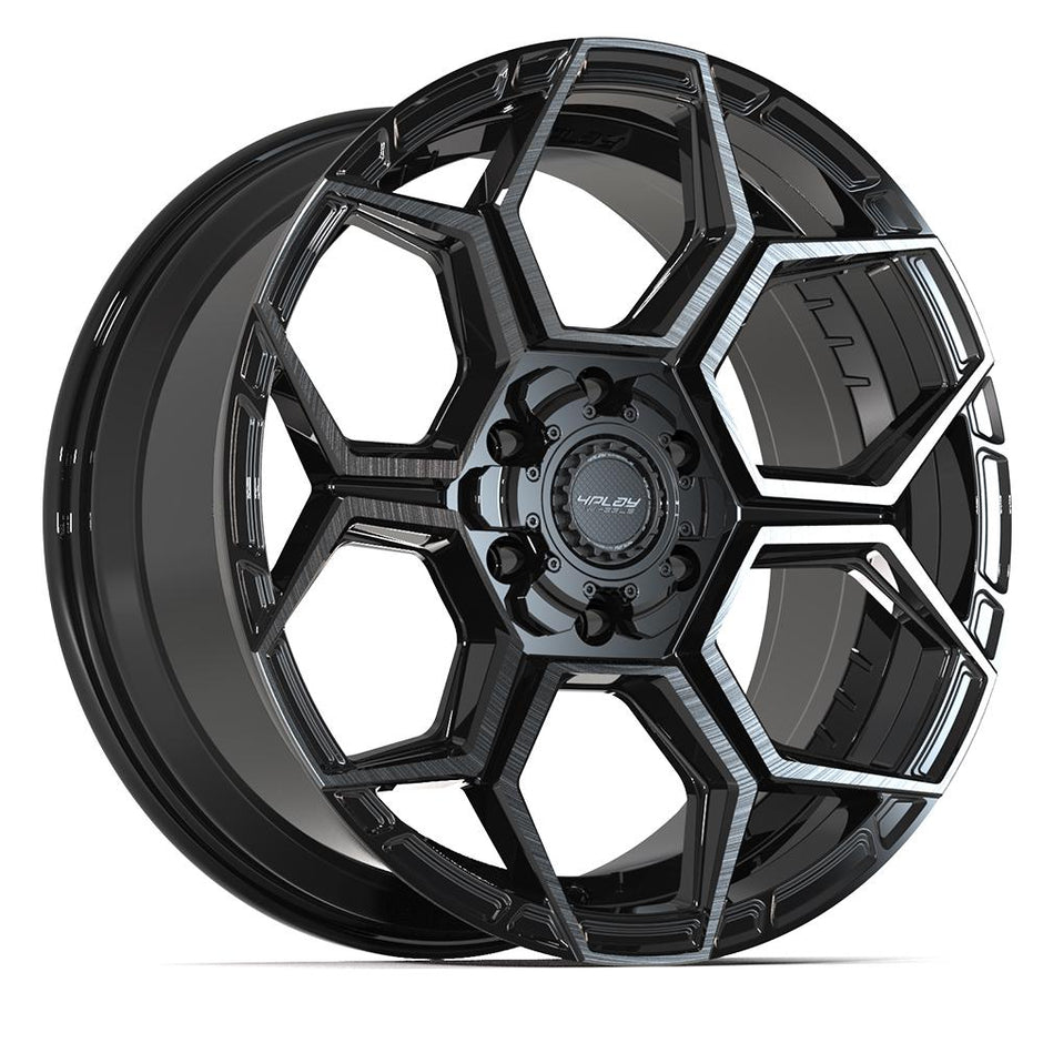 4PLAY Sport2.0 4PS26 20x9 6x135mm & 6x139.7 +18et in Brushed Black  - 4PS26-20090-6D55-18BBT