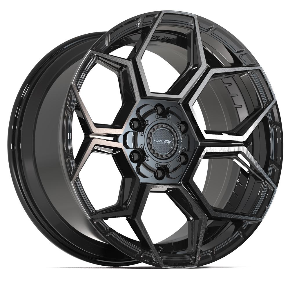 4PLAY Sport2.0 4PS26 20x9 6x135mm & 6x139.7 -6et in Brushed Black  - 4PS26-20090-6D55-6BBT