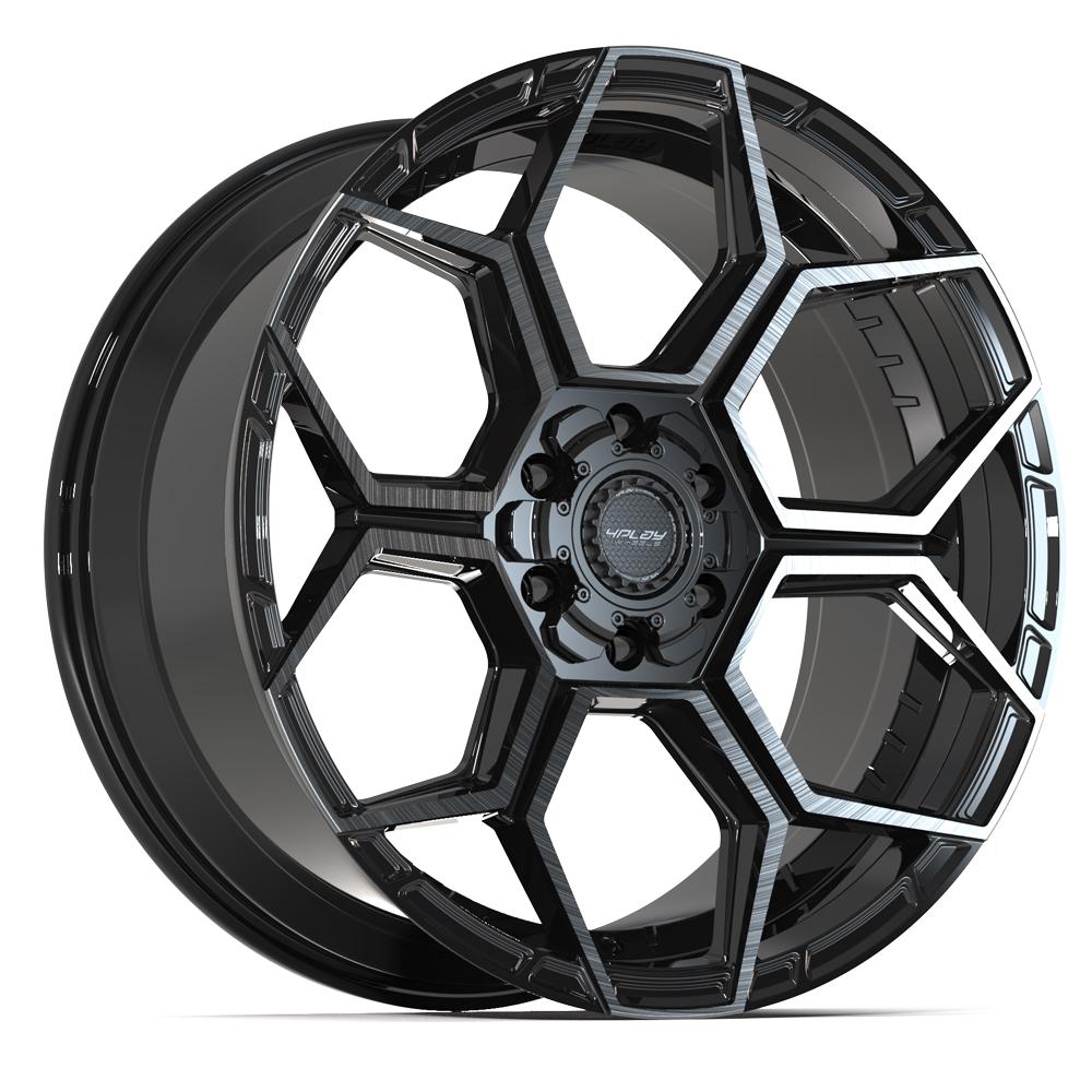 4PLAY Sport2.0 4PS26 22x10 6x135mm & 6x139.7 +24et in Brushed Black  - 4PS26-22100-6D55-24BBT