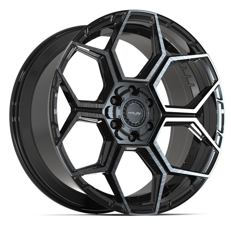 4PLAY Sport2.0 4PS26 22x10 6x135mm & 6x139.7 +24et in Brushed Black  - 4PS26-22100-6D55-24BBT