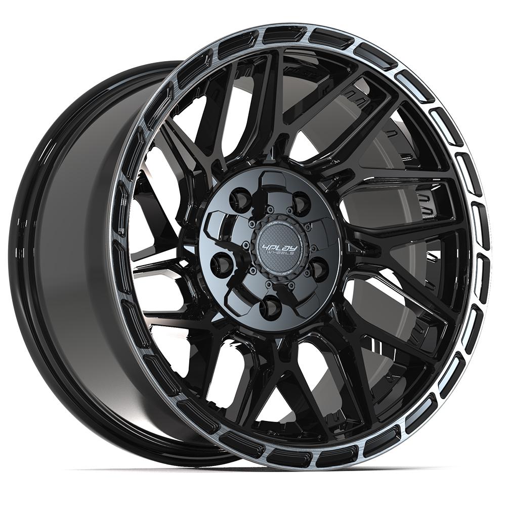 4PLAY Sport2.0 4PS28 17x9x127 & 5x139.7 -6et in Brushed Black  - 4PS28-17090-5D55-6BBT