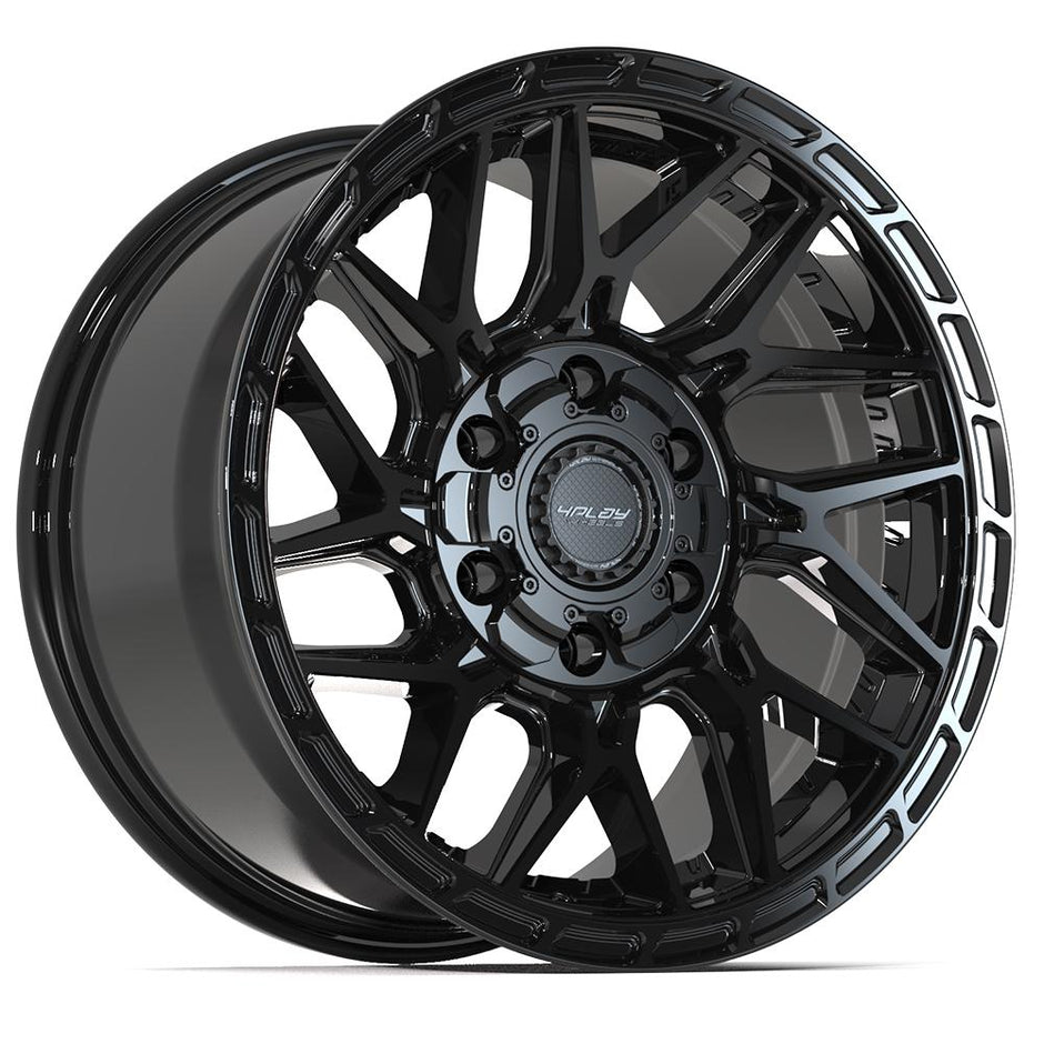 4PLAY Sport2.0 4PS28 17x9 6x135mm & 6x139.7 +18et in Brushed Black  - 4PS28-17090-6D55-18BBT