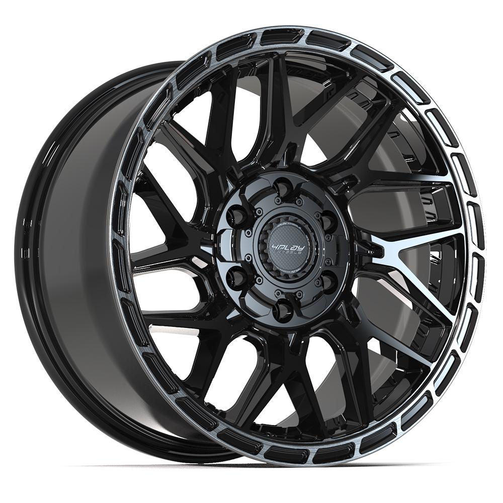 4PLAY Sport2.0 4PS28 18x9 6x135mm & 6x139.7 +18et in Brushed Black  - 4PS28-18090-6D55-18BBT