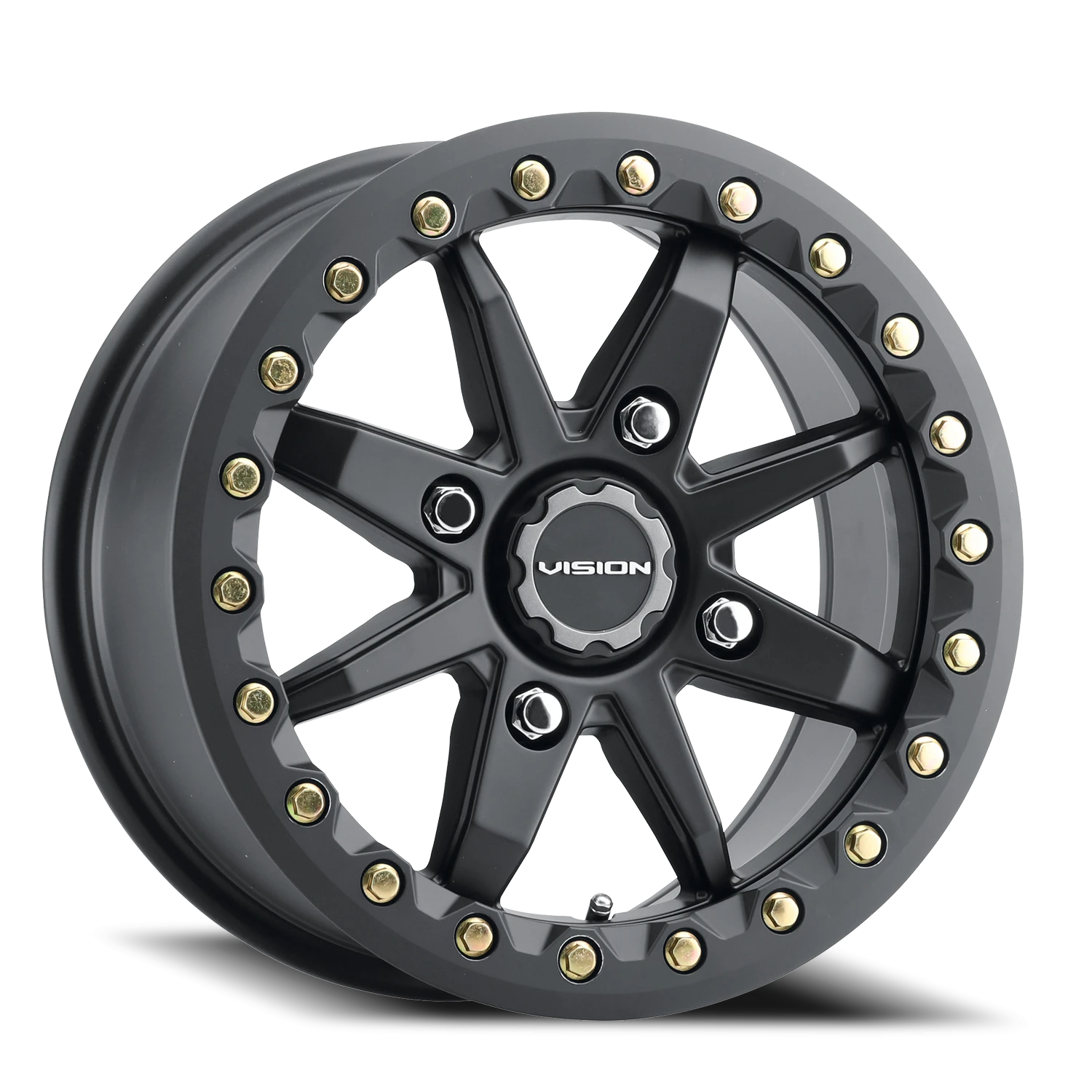 Vision Bolt 14x7 4x110 38mm Satin Black : 544BL147110SB54