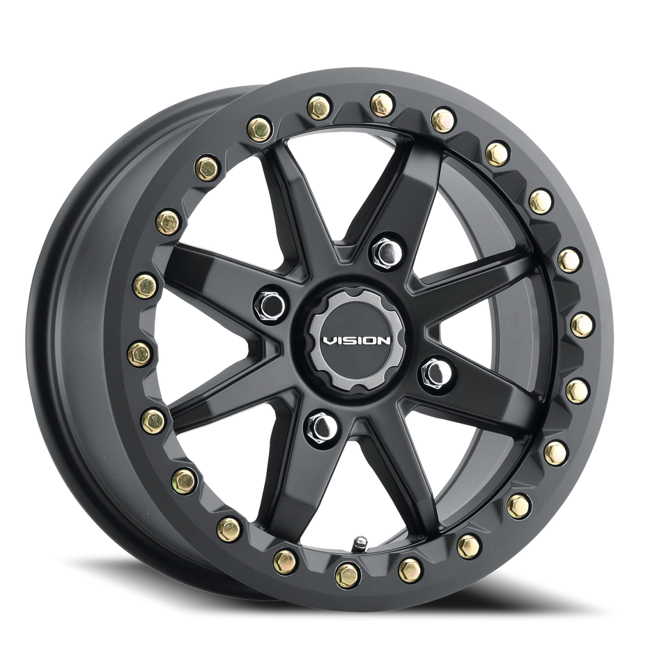 Vision Bolt 14x7 4x110 38mm Satin Black : 544BL147110SB54