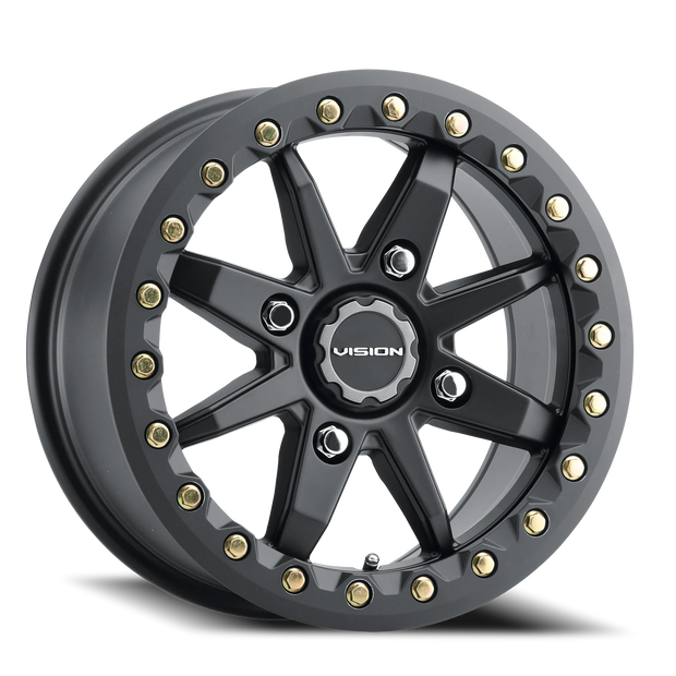 Vision Bolt 14x7 4x110 38mm Satin Black : 544BL147110SB54