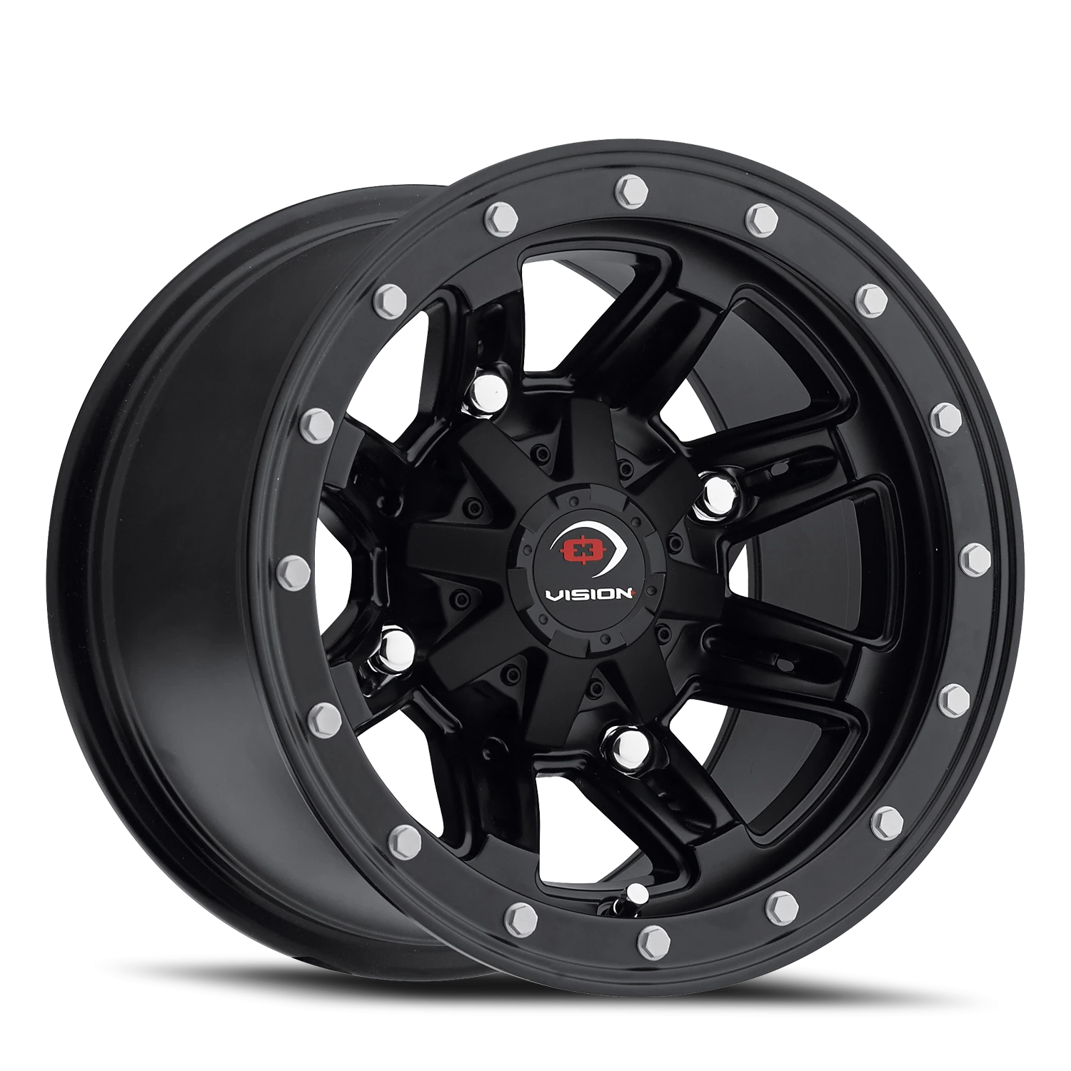 Vision Five Fifty 12x7 4x110 2.5mm Matte Black : 550-127110MB4
