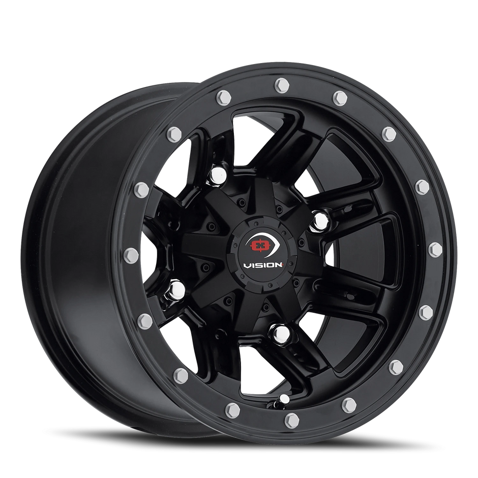 Vision Five Fifty 12x7 4x110 2.5mm Matte Black : 550-127110MB4