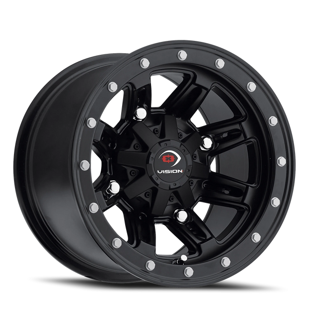 Vision Five Fifty 12x7 4x136 2.5mm Matte Black : 550-127136MB4