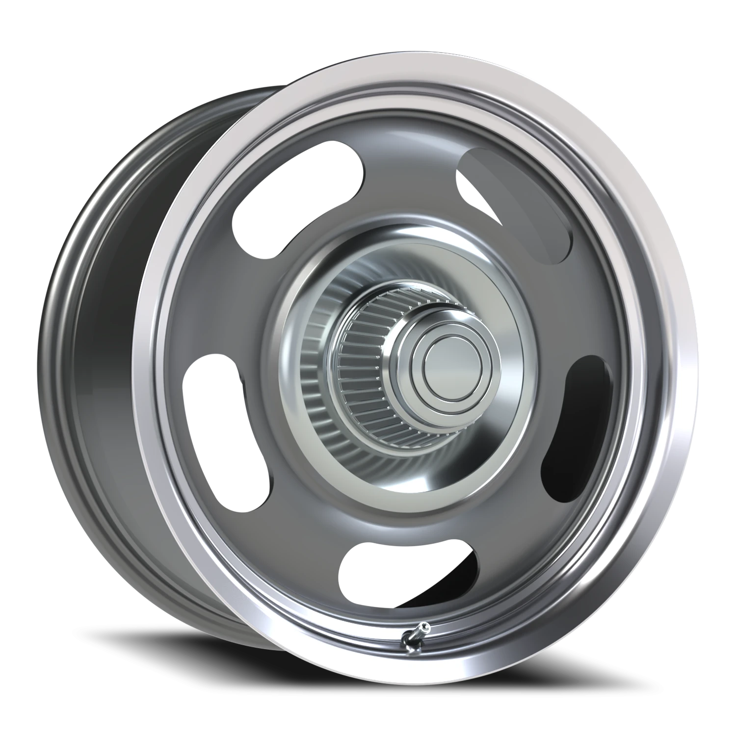 Vision Rally 17x7 5x114.3/5x120.65 0mm Gunmetal Machined Lip (CAPS SOLD SEPARATELY) : 55-7704GMML0