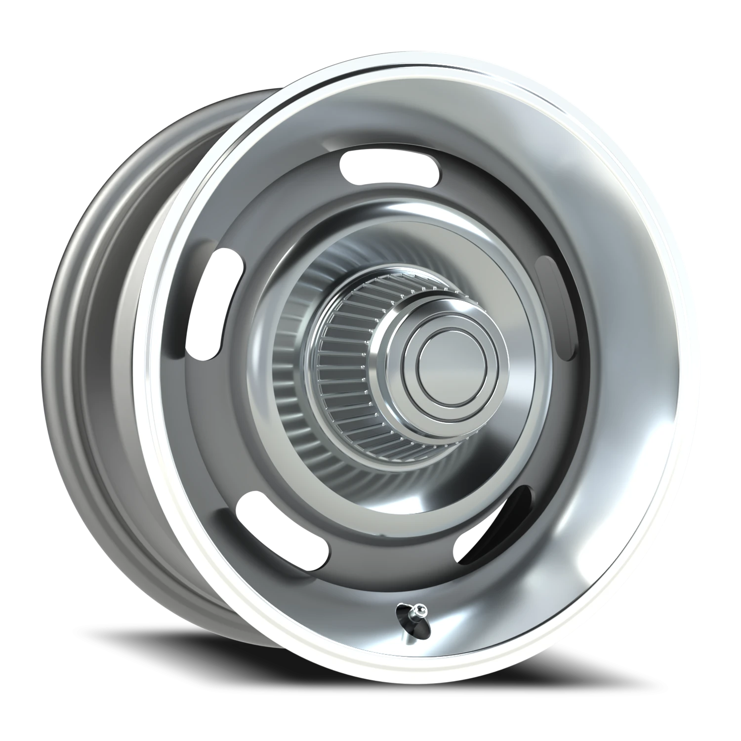 Vision Rally 15x7 5x127 6mm Silver (CAPS SOLD SEPARATELY) : 55-5773