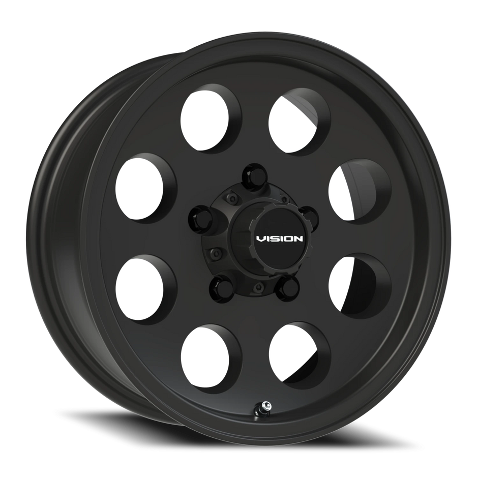 Vision Midway 16x8 5x114.3 0mm Satin Black : 56-6865SB0