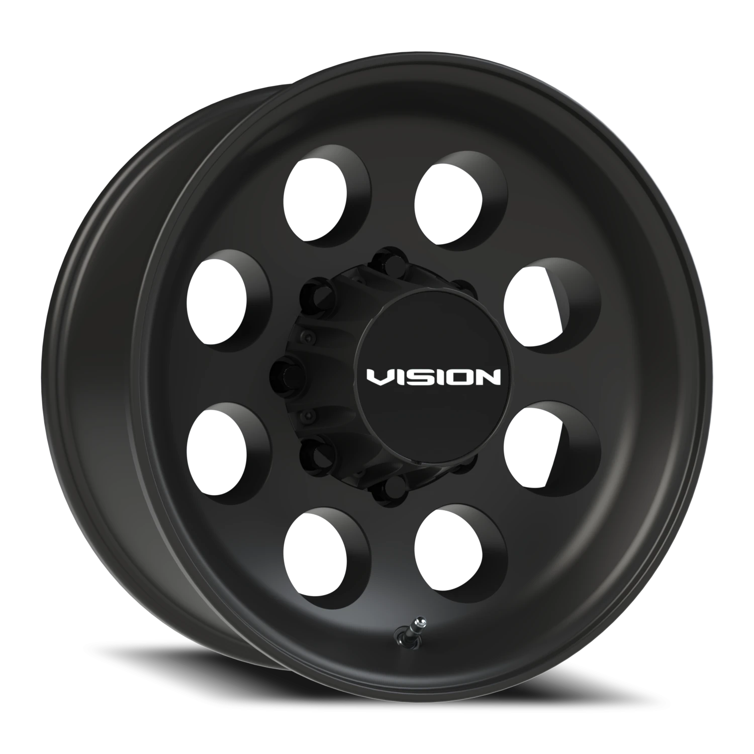 Vision Midway 16x8 8x165.1 0mm Satin Black : 56-6881SB0