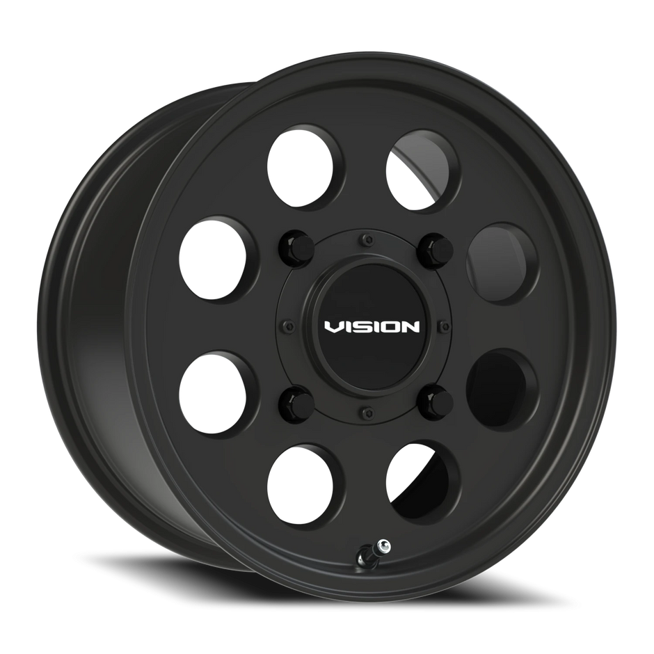 Vision Midway 15x10 4x136 -10.3mm Satin Black : 56-151136SB5