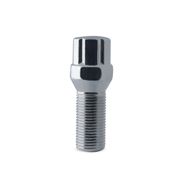 12x1.25 Lug Bolt (27Mm)Spline 5 Lug 1.06" Chrome 20 Lugs, 1 Key - 8747BK5-C