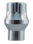 14x1.5 Open End Spline ET6 Lug 1.22' Zinc 24 lugs/ 1 key