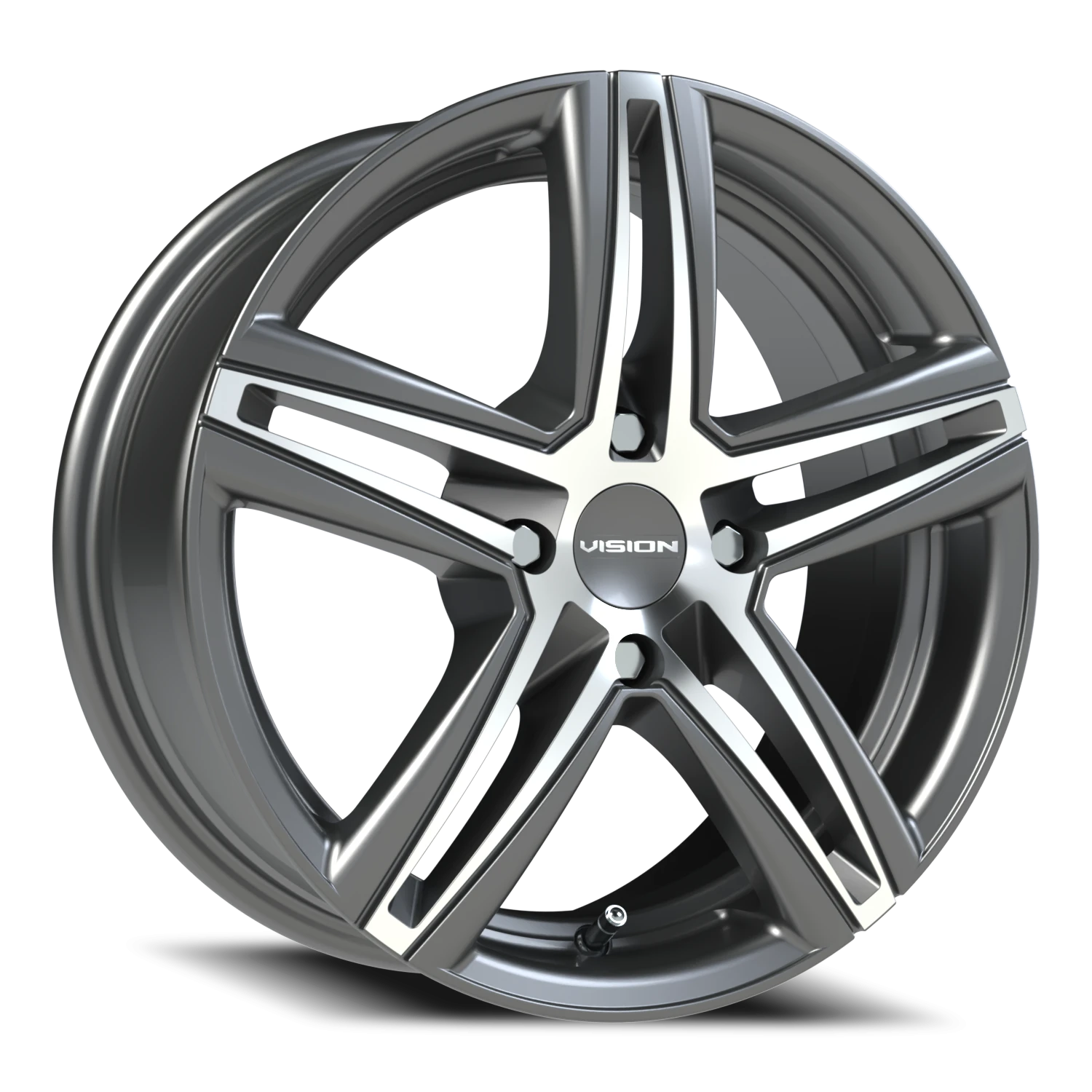 Vision Nitrous 15x6.5 4x100 38mm Gunmetal Machined Face : 640-5649GMMF38