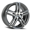 Vision Nitrous 15x6.5 4x100 38mm Gunmetal Machined Face : 640-5649GMMF38