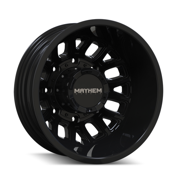 MAYHEM COGENT DUALLY (8107D) GLOSS BLACK 17X6.5 8-165.1 -142MM 121.3MM