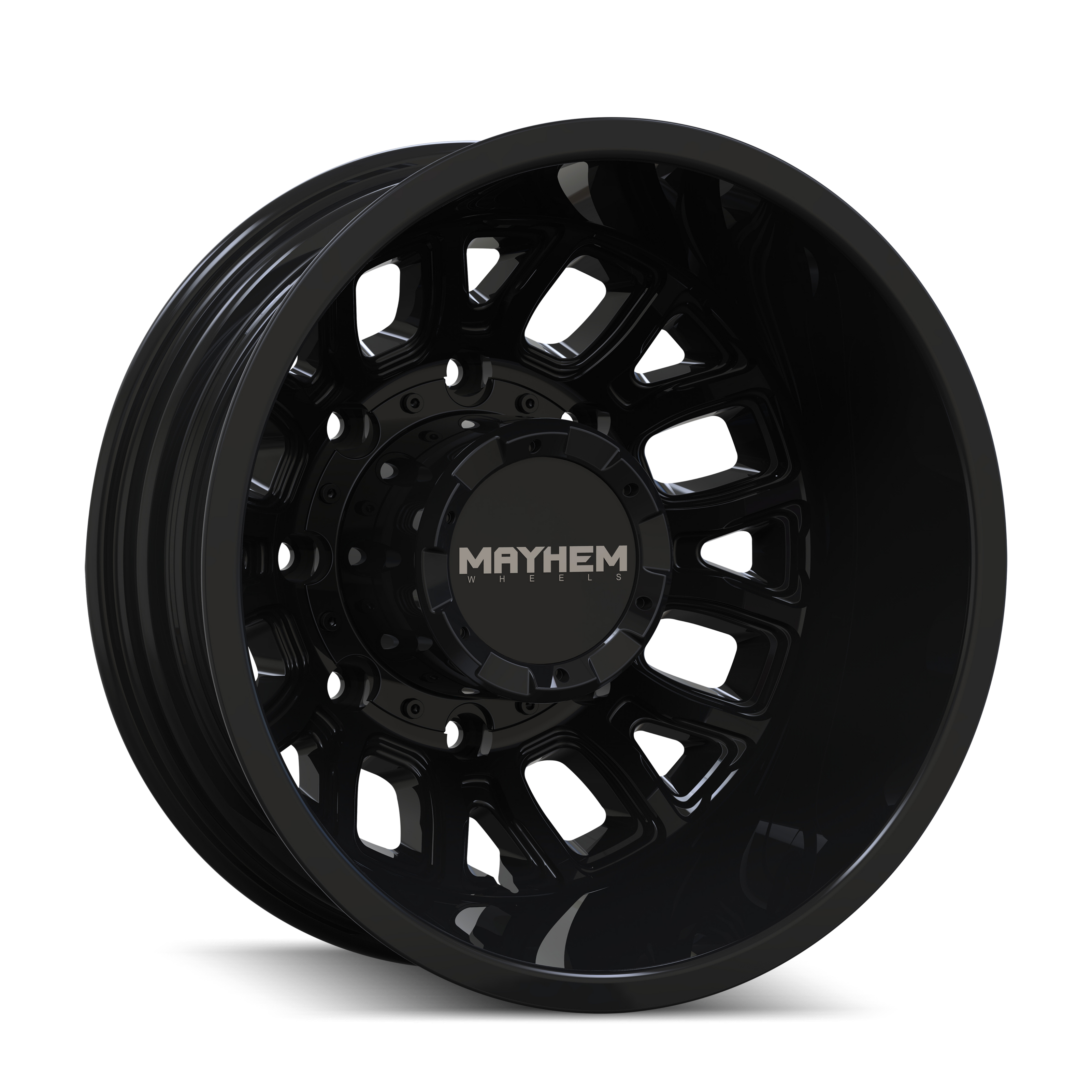 MAYHEM COGENT DUALLY (8107D) GLOSS BLACK 17X6.5 8-210 -142MM 154.2MM