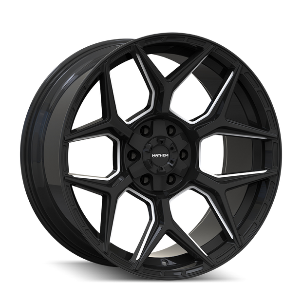 MAYHEM VANQUISH 8119 GLOSS BLACK MILLED 20X9 5-127/5-139.7 0MM 78.1MM