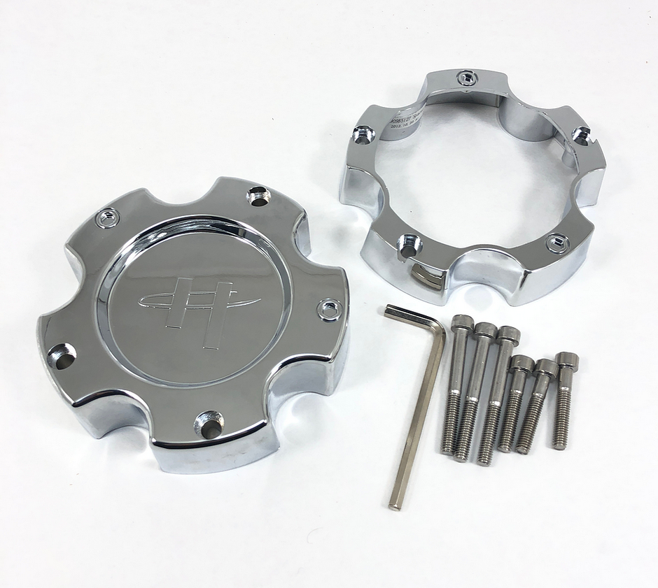 HLO CAP HE835 CHROME W/SPACER 5X135/5.5 - 835B5139