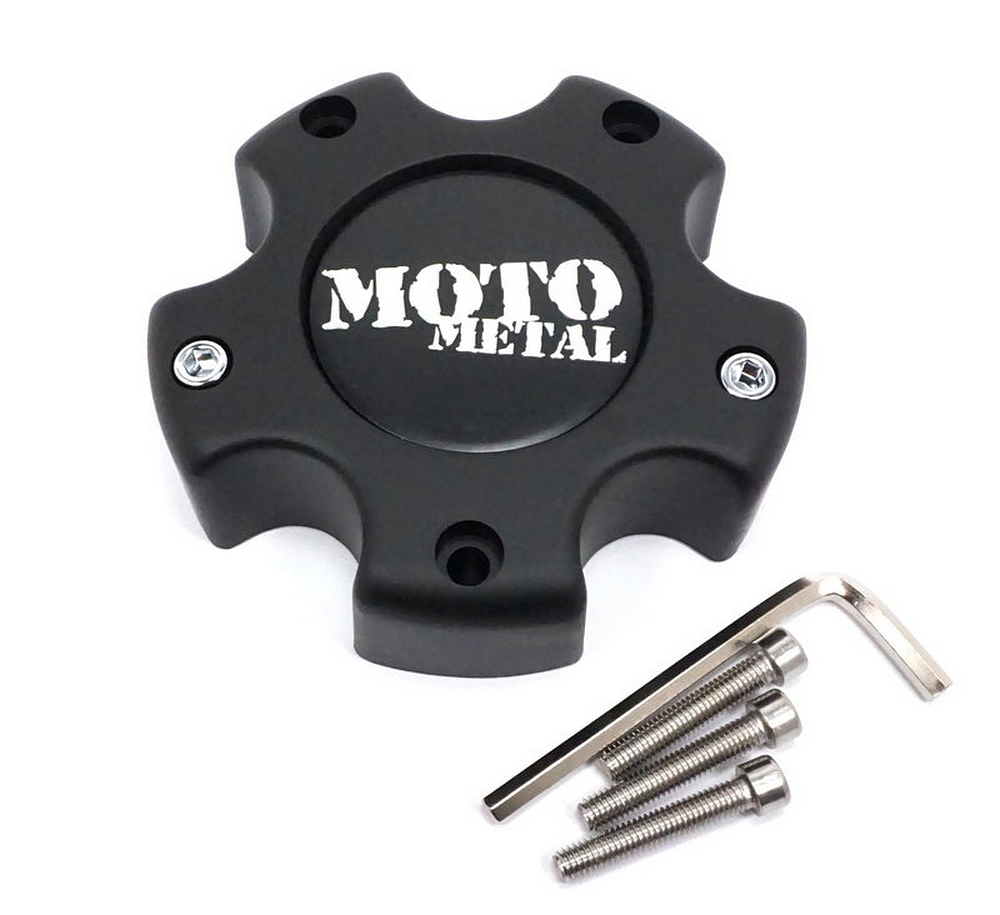MOTO CAP M-BLK 5X4.5/4.75/5 - NEW LOGO - 845L121S2
