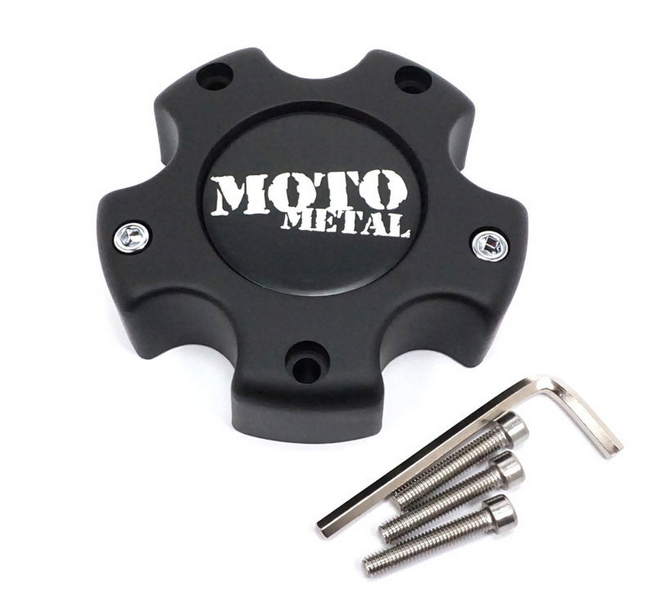 MOTO CAP M-BLK 5X4.5/4.75/5 - NEW LOGO - 845L121S2