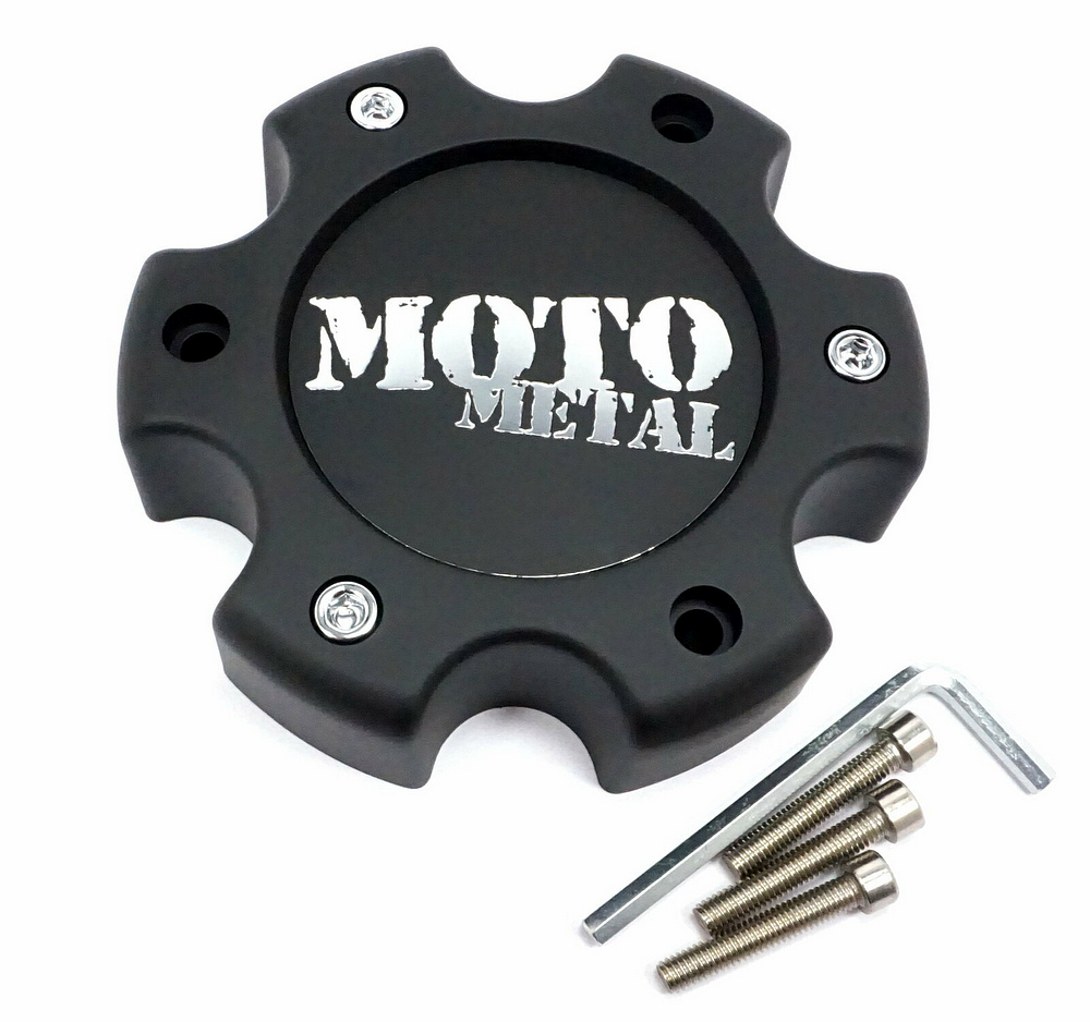 MOTO CAP MATTE BLACK 6X135 - NEW LOGO - 845L1402S2