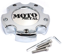 MOTO CAP CHROME 5X5.5 - NEW LOGO - 845L1451R