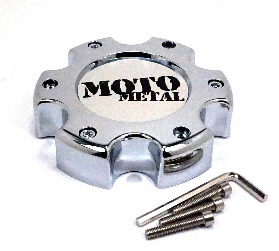 MOTO CAP CHROME 6X5.5 - NEW LOGO - 845L145R