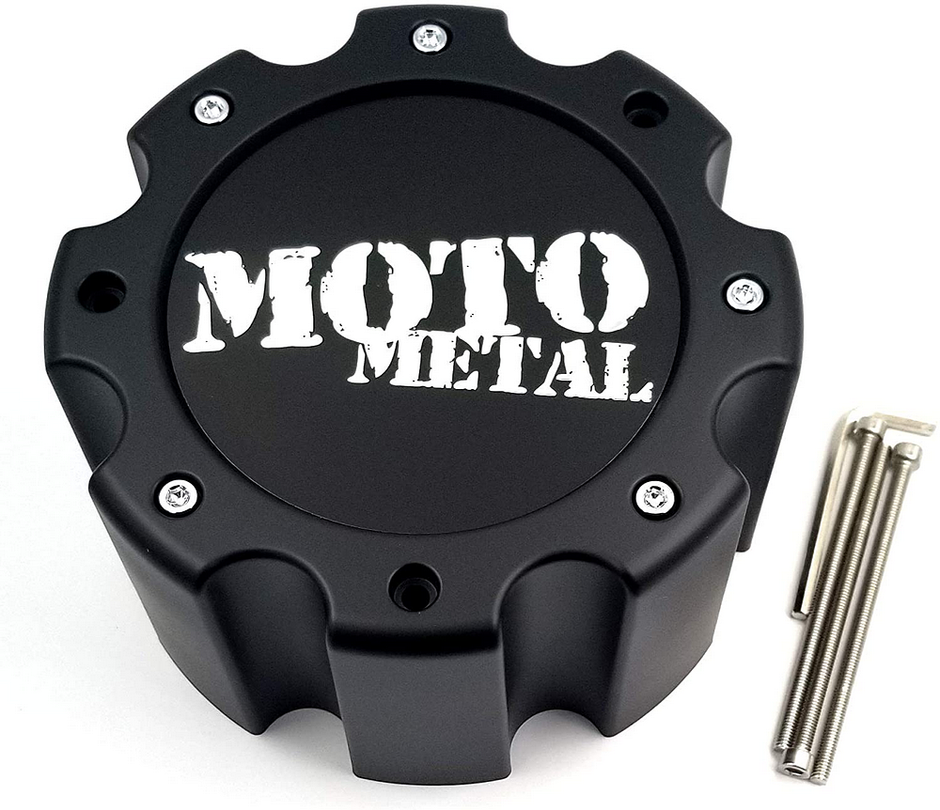 MOTO CAP MATTE BLACK 8 LUG - NEW LOGO - 845L170S2