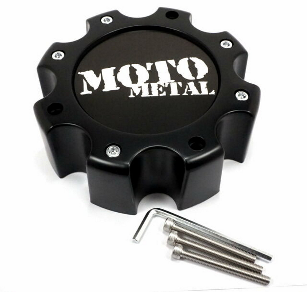 MO959/961 CAP SATIN BLK 8 LUG - NEW LOGO - 845L172S3
