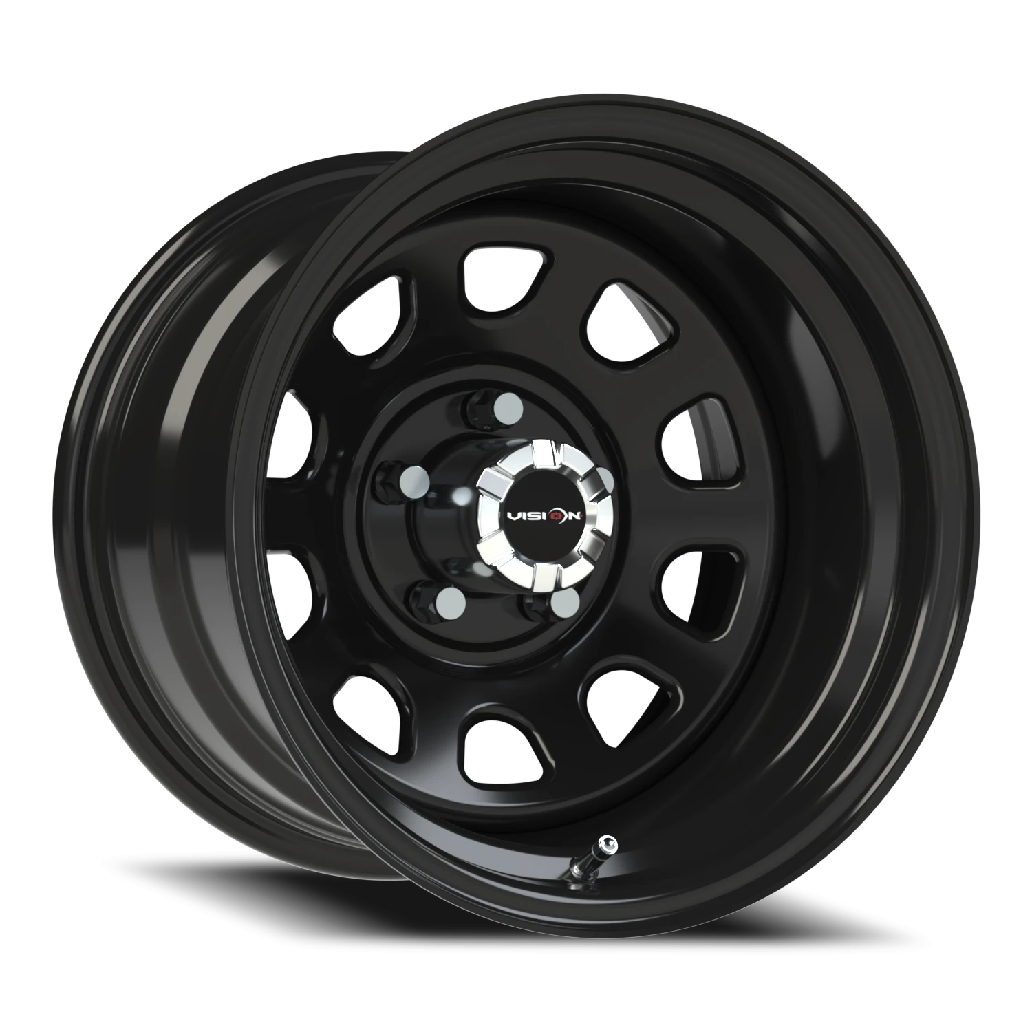 Vision D Window 16x7 5x127 0mm Gloss Black (CAPS SOLD SEPARATELY) : 84H6773NS