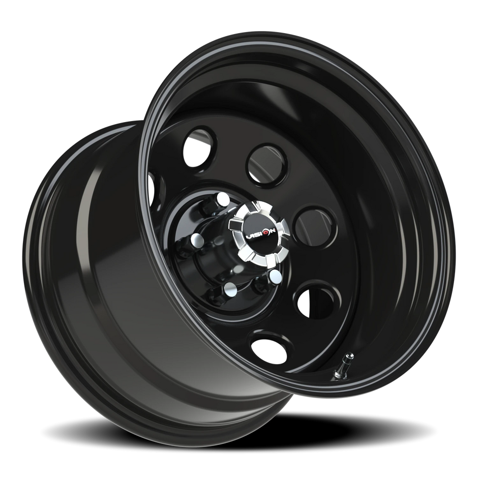 Vision Soft 8 Steel 17x9 5x127 -12mm Gloss Black (CAPS SOLD SEPARATELY) : 85H7973NS