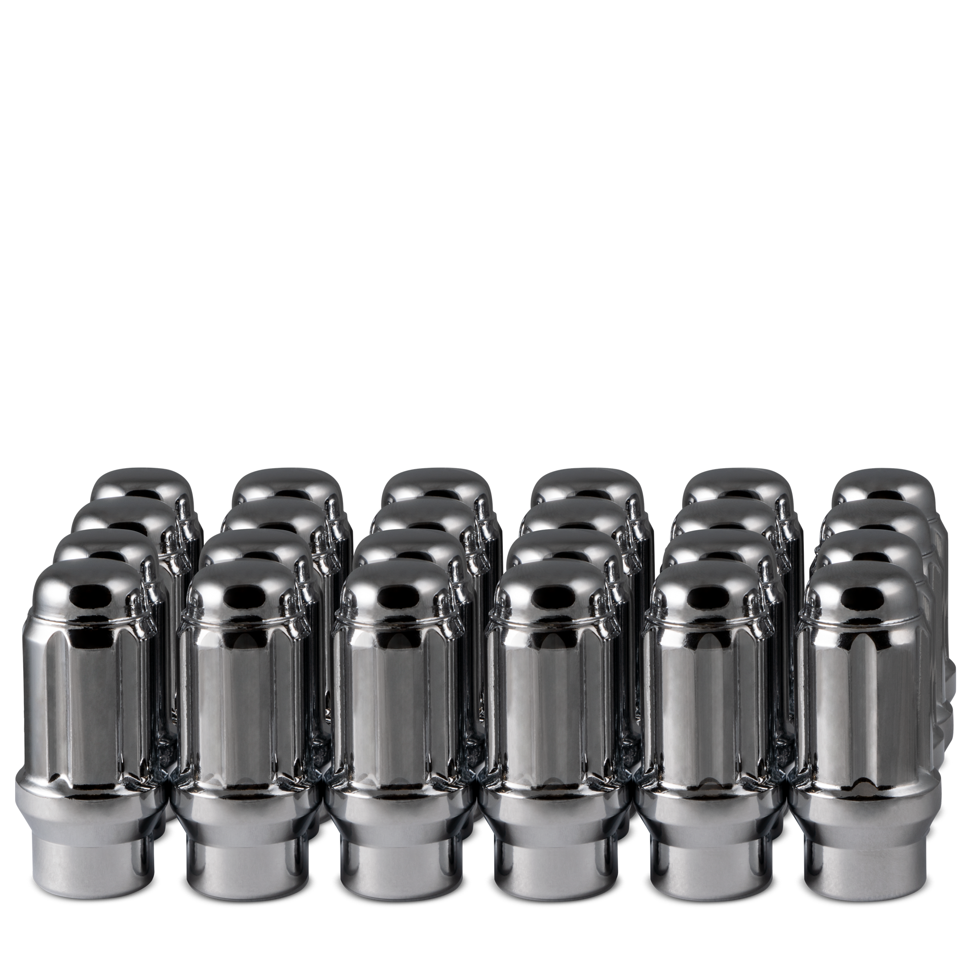 14x1.5 Closed End (Long)Spline ET6 Lug 2.24' Chrome 24 lugs/ 1 key