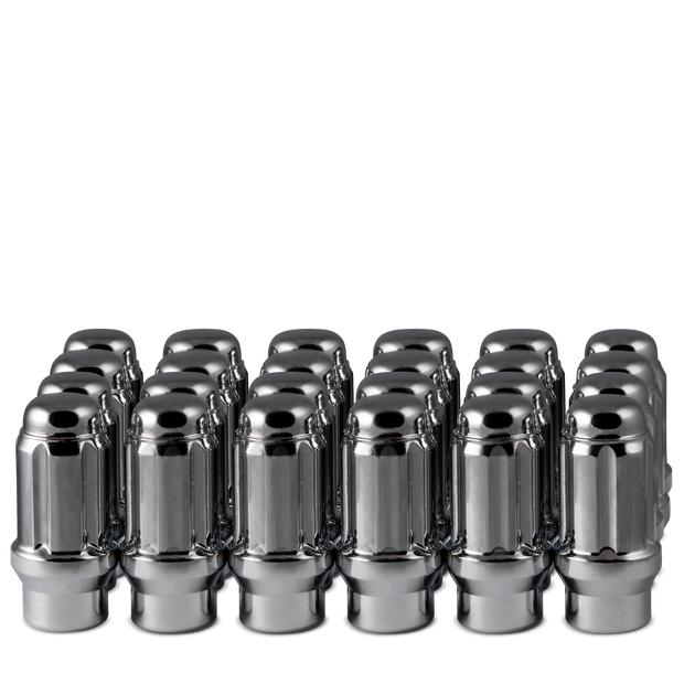 12x1.25 Closed End Spline ET6 Lug 1.62' Chrome 24 lugs/ 1 key - 8747K6ET-C