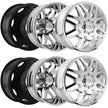 CALI OFF-ROAD-OFFROAD INVADER DUALLY 9115D CHROME 24X8.25 8-200 (LIFTED)