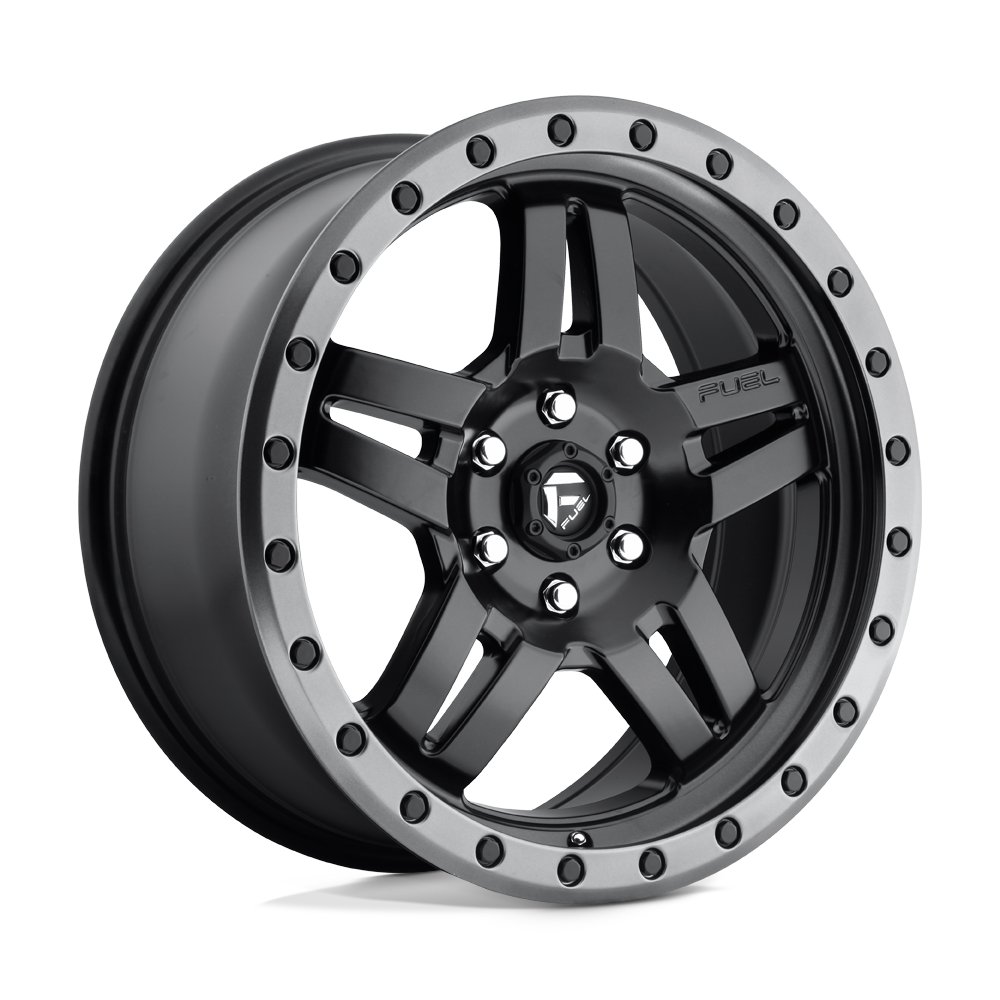 Fuel 1PC D557 Anza 18x8 6x120 MT-BLK-GBR - D55718809455