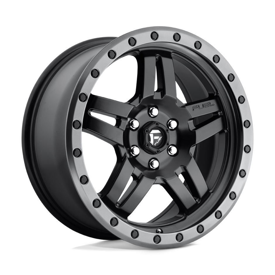 Fuel 1PC D557 Anza 18x8 6x120 MT-BLK-GBR - D55718809455