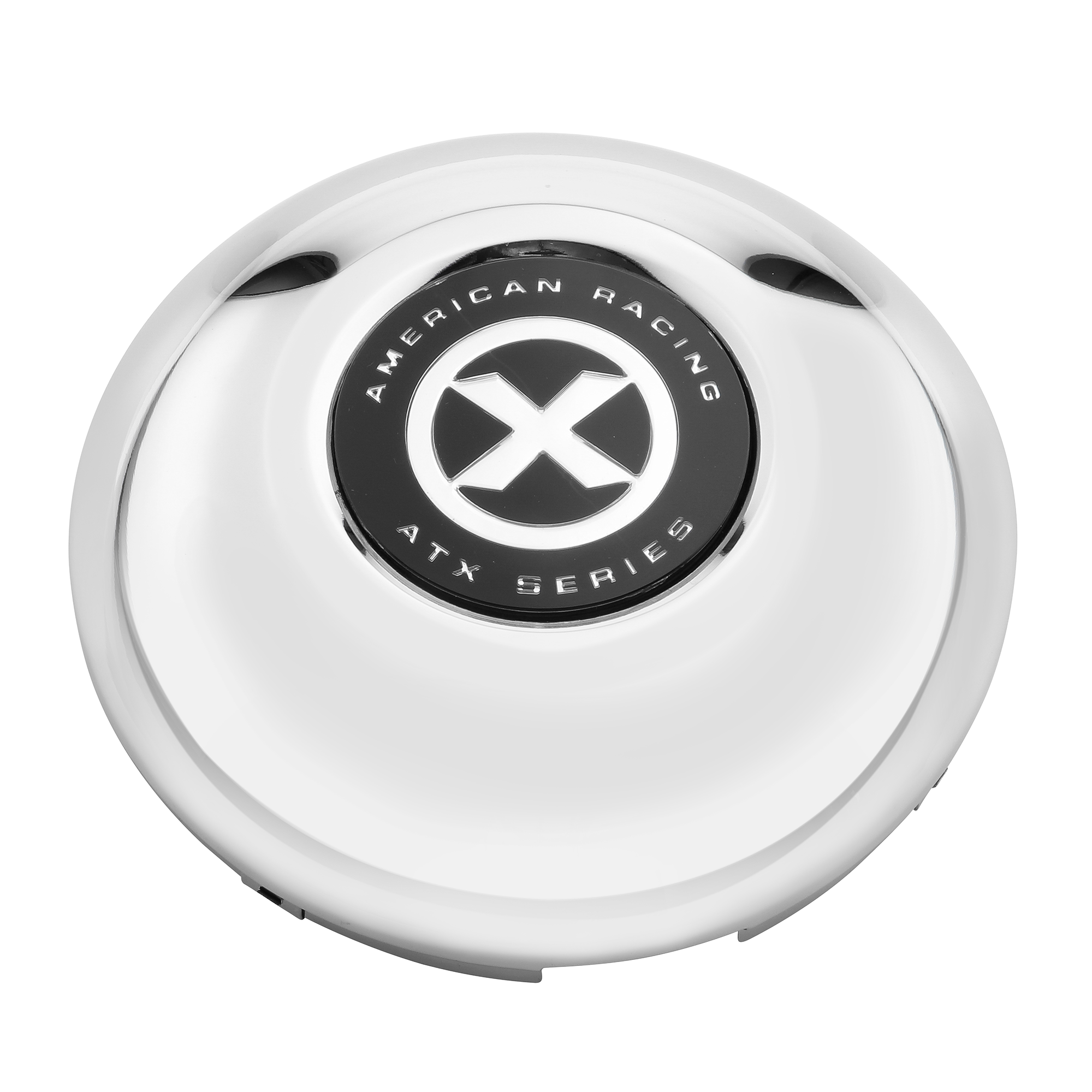 ATX FRONT SNAP IN 4 TAB CAP CHROME - AO1900201
