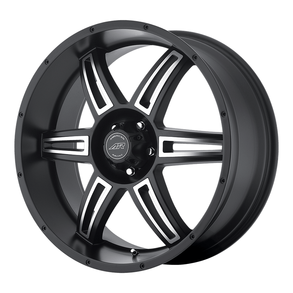 American Racing AR890 22x9.5 6x139.7 S-BLK MACH - AR89022968735