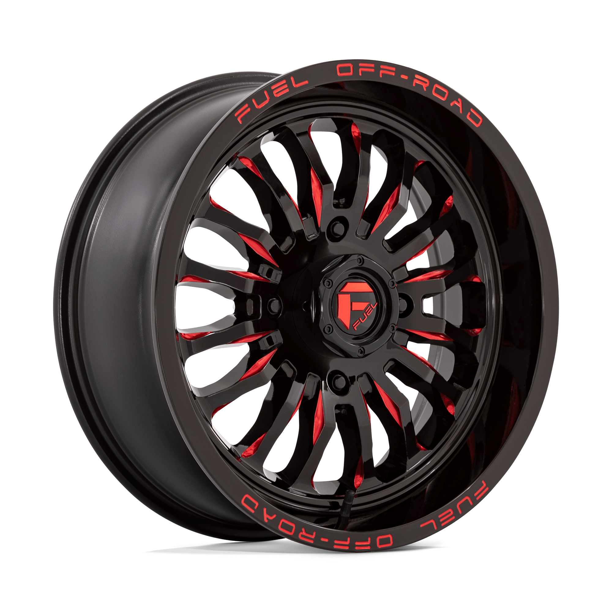 Fuel UTV D822 Arc UTV 18x7 4x137 G-BLK MILL-RED - D8221870A644