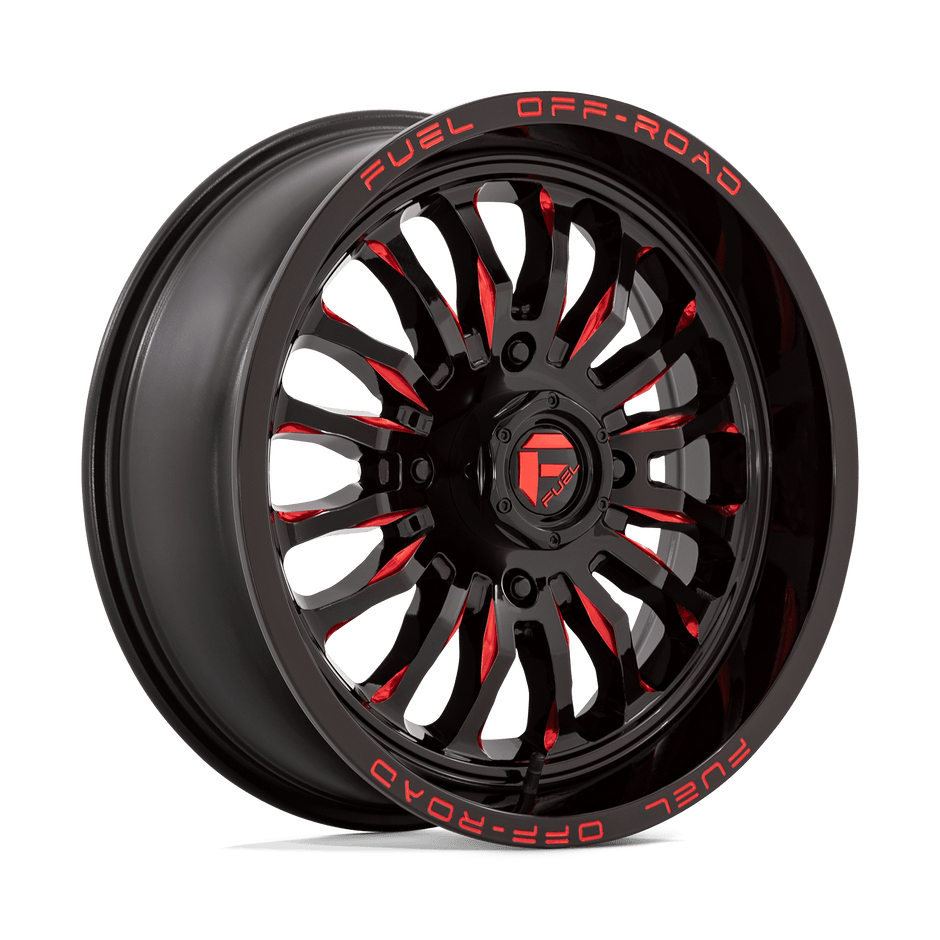 Fuel UTV D822 Arc UTV 18x7 4x137 G-BLK MILL-RED - D8221870A644