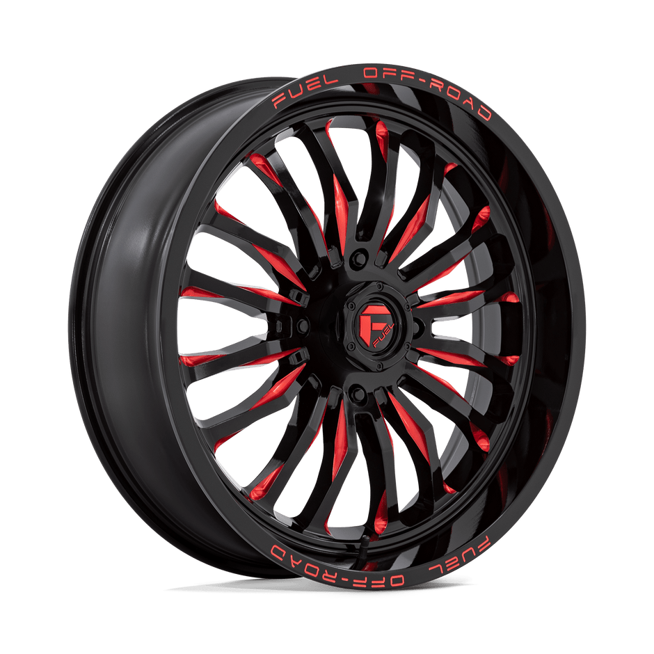Fuel UTV D822 Arc UTV 22x7 4x137 G-BLK MILL-RED - D8222270A644