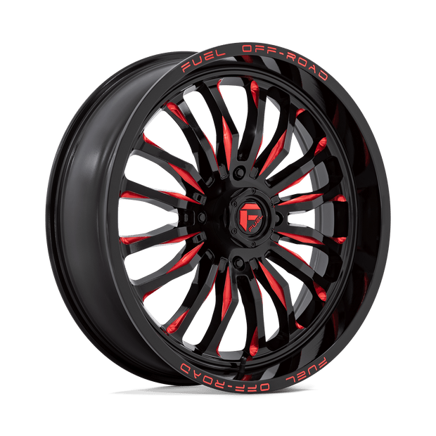 Fuel UTV D822 Arc UTV 22x7 4x137 G-BLK MILL-RED - D8222270A644